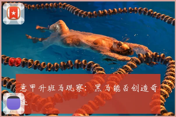意甲升班马观察:黑马能否创造奇迹