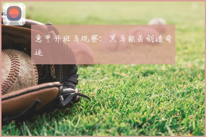 意甲升班马观察:黑马能否创造奇迹